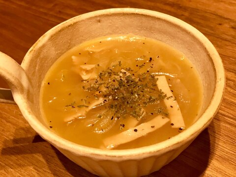 簡単☆オニグラ風スープ